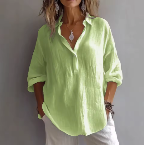 Anna Elegant V Neck Blouse