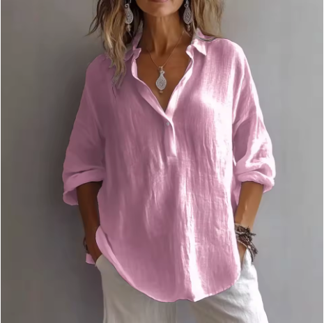 Anna Elegant V Neck Blouse