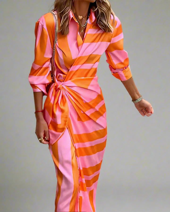 Georgie Wrap Shirt Dress